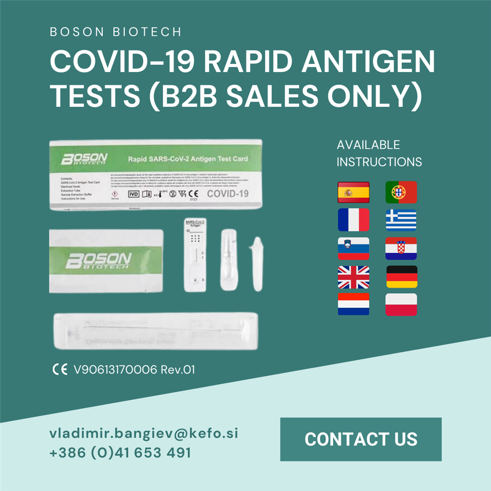 Covid-19 antigen rapid tests boson biotech available for wholesale with multilingual instructions